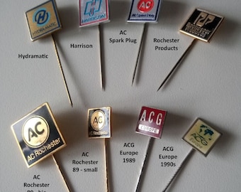 General Motors: Vintage Supplier Lapel Pins from the 80s and 90s!