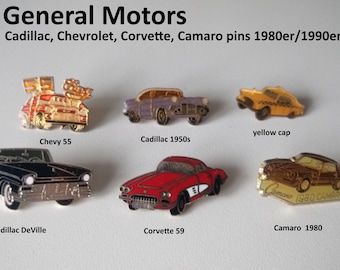 GM classic pins: Cadillac, Chevy & Co.