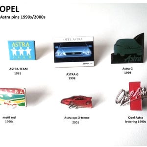 Opel Astra Promo Pins - Unique Collectibles!