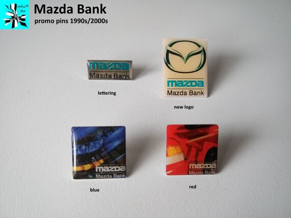 MAZDA bank promo pins 1990s/2000s