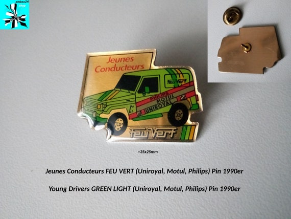 Young Drivers GREEN LIGHT (Uniroyal, Motul, Philips) Pin 1990er