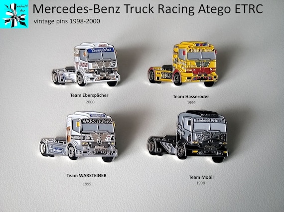 On the race track: Mercedes-Benz Atego race truck pins from 1998-2000