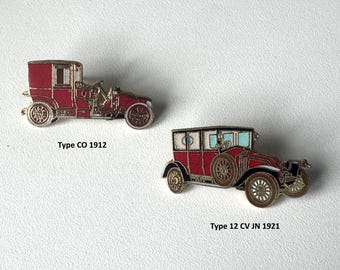 Renault history pins – J.Y. Segalen Collection – 1990s museum edition – Type CO 1912 / 12 CV JN 1921 – selectable variants