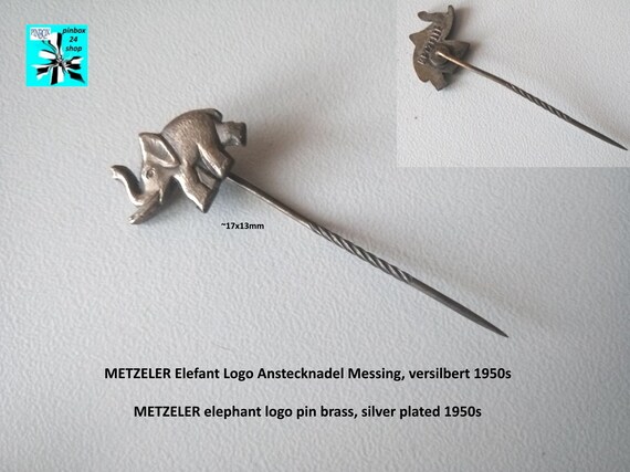 METZELER Elephant Lapel Pin - Strength to Wear! View 2