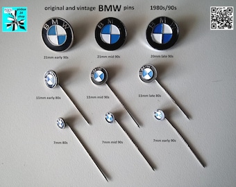 BMW original car and motorcycle logo badge pins 1980s/1990s - choose from now!