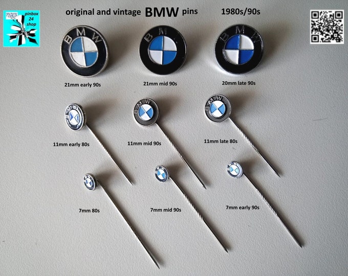 Featured listing image: BMW original car and motorcycle logo badge pins 1980s/1990s - choose from now!