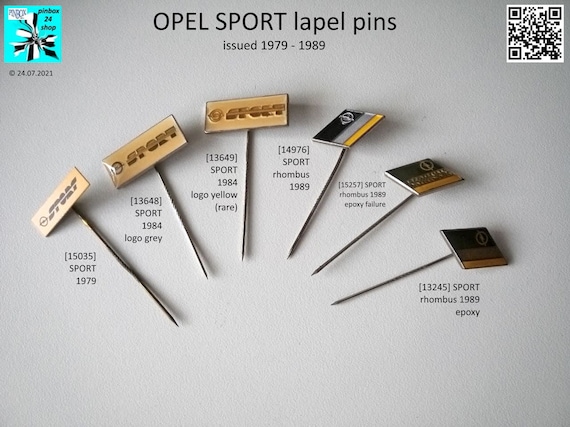 On the hunt for the perfect vintage catch: OPEL SPORT pins 1979-1989!