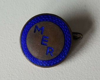 MER Travel Agency Brooch - 1920s Elegance!