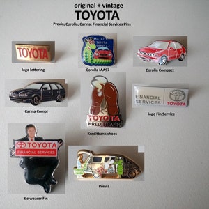 TOYOTA Pins: Carina, Corolla & Previa - Jetzt auswählen