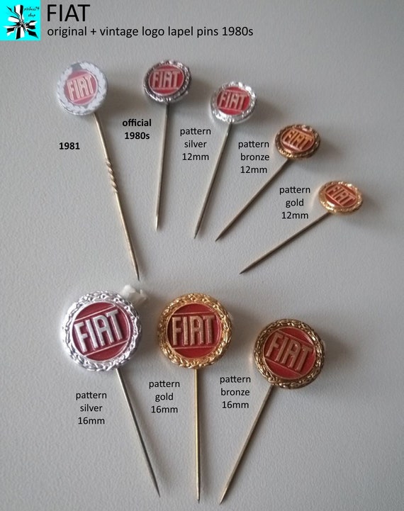 Rare Fiat Lapel Pins - Get yours now!