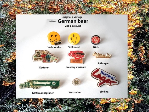 Discover your favorite beer through unique beer pins from German breweries!