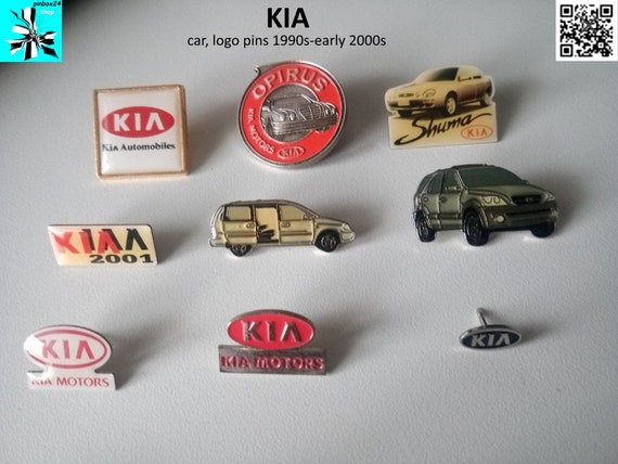 KIA Logo Pins: Retro Car Accessories