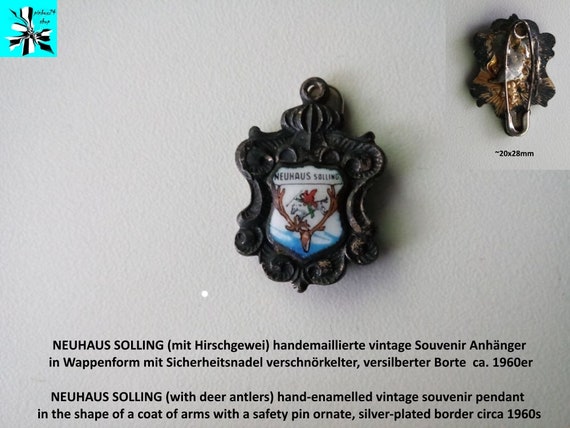 Memories of Neuhaus im Solling: Vintage pendant with deer antlers