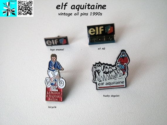 Retro Oil Pins - Elf Aquitaine 1990s