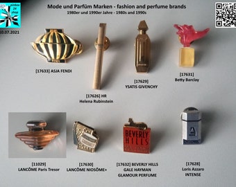 Fashion and perfume brands choose international original pins 1980s / 1990s (part 2)