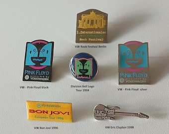 Rock Legends Pins: Pink Floyd, Bon Jovi, Clapton