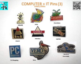 Computer IT Pins (3) 1990s/2000s - choose now :-)