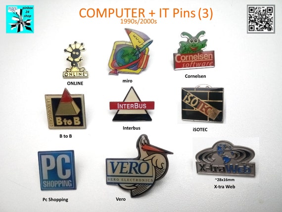 Computer IT Pins (3) 1990s/2000s - choose now :-)