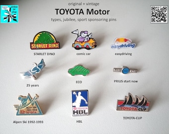 TOYOTA Pins: Starlet, Prius & More - Choose Now!