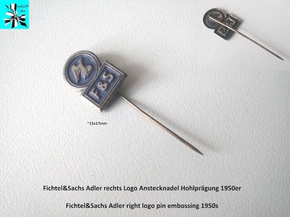 Fichtel&Sachs Adler right logo pin embossing 1950s