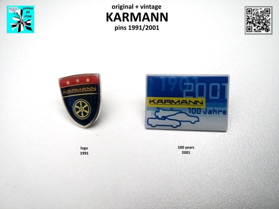Get your Karmann pins from 1991 and 2001!