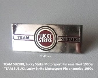 TEAM SUZUKI, Lucky Strike Motorsport Pin enameled 1990s