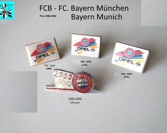 FCB pins - Opel sponsor and anniversary