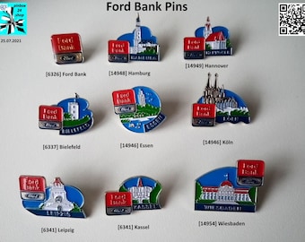 Ford Bank Cities Monuments Pins