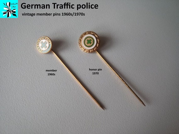 Vintage pins traffic patrol