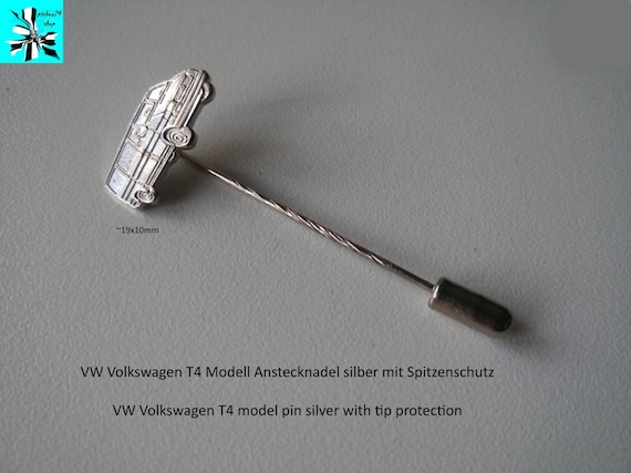 Pin VW T4 model shiny silver