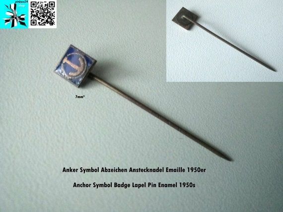 Anchor Symbol Enamel Lapel Pin