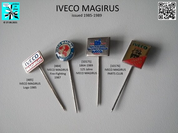 IVECO MAGIRUS pins 1985-1989