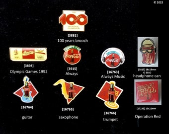 Coca-Cola Pins: refreshment with sound and sport