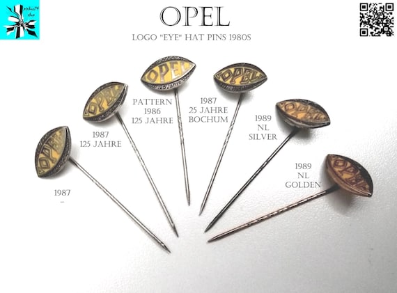 Show your style with the original OPEL eye logo pins!