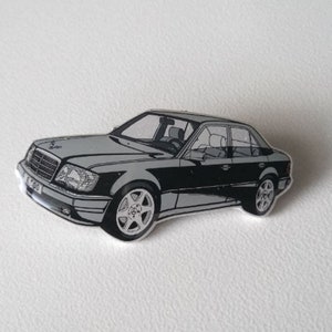 Mercedes Benz Enamel Pins AMG E36 E Class W124 W210 500E Selection Automotive Collectibles E500 (124) grey