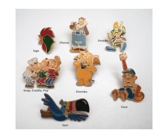 Kelloggs Vintage Pins - Magical Moments with Chocos & Friends!