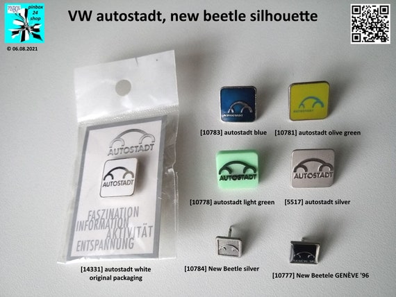 VW - Volkswagen autostadt, New Beetle Silhouette Pins - selct
