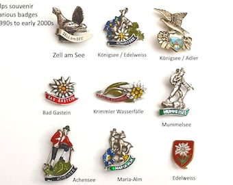 Alpine Souvenir Badges - Memories of the Mountains!
