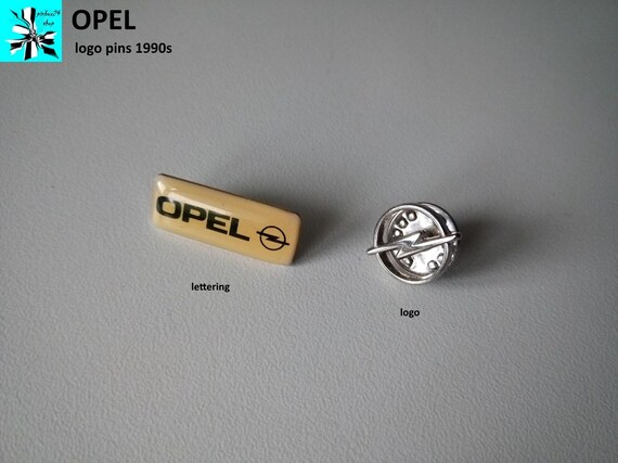 Show your love for Opel: logo and lettering pins