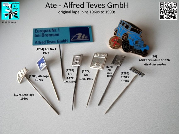 Alfred Teves Pins - A Piece of Automotive History!