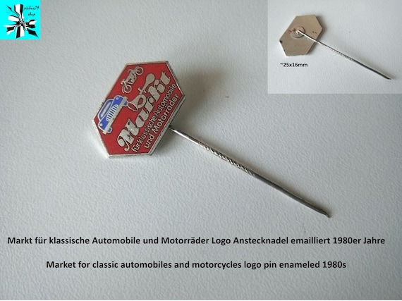 Classic Cars & Motorcycles Market Lapel Pin Enamel