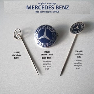Mercedes Stern, Kunststoff, Vintage