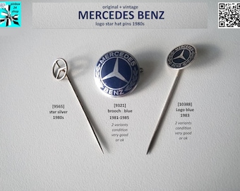 Mercedes-Benz logo star pins 1980s - select!