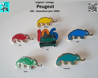 Peugeot 106 Chameleon Pins - Colorful Variety of the 90s!