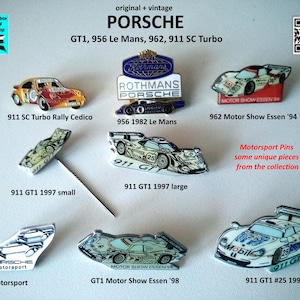 Porsche Motorsport Pins - A Touch of Racing!
