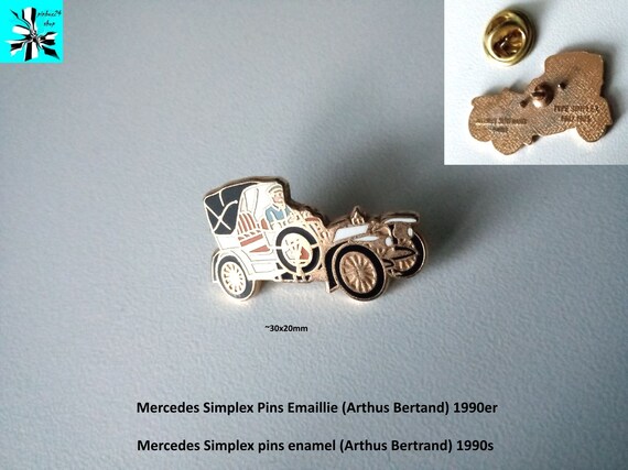 An elegant example: Mercedes Simplex Pin Enamel by Arthus Bertrand Paris