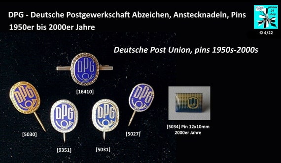 DPG Deutsche Post Union Badge Lapel Pins