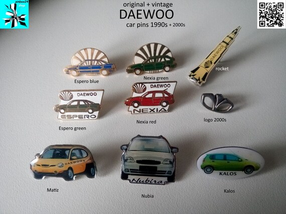 Stylish & vintage DAEWOO pins!