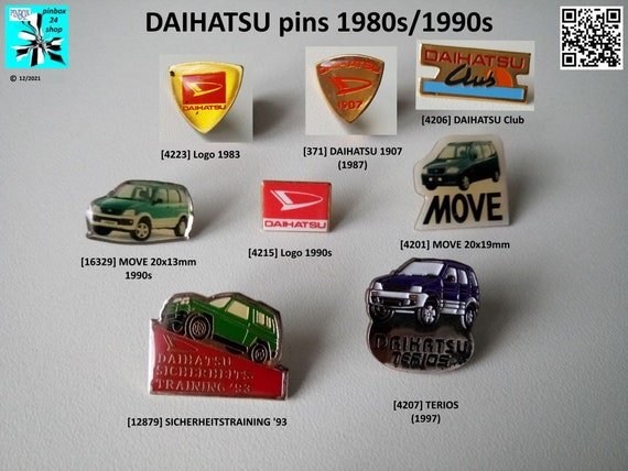 discover DAHATSU pins, charm of the 1980s and 90s