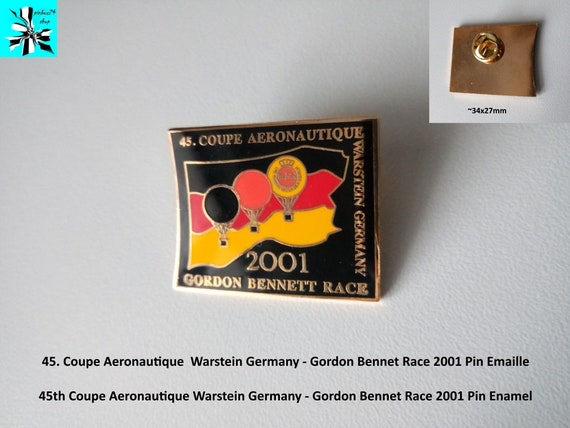 History at your fingertips - Coupe Aeronautique Enamel Pin